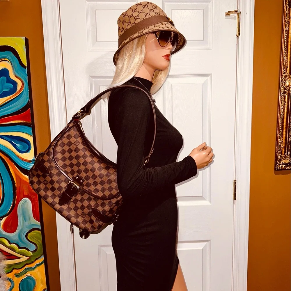 ❤️‍🔥❤️‍🔥❤️‍🔥Authentic Louis Vuitton Highbury Shoulder Bag Damier Ebene